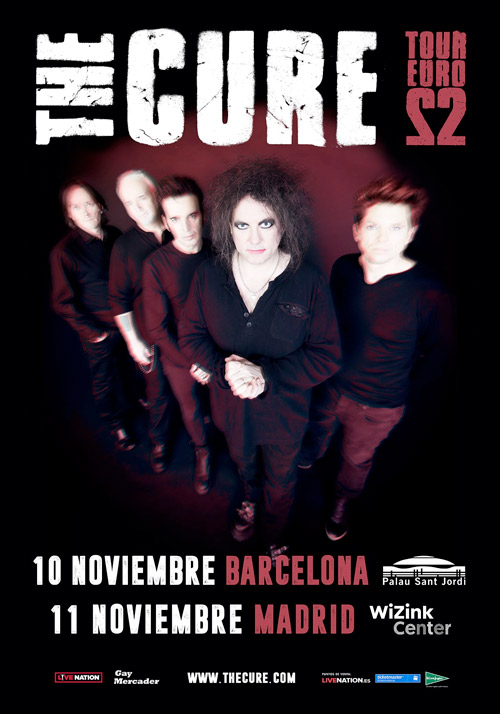 The Cure visitarán durante su gira europea Barcelona y Madrid, donde presentarán su próximo y esperado disco