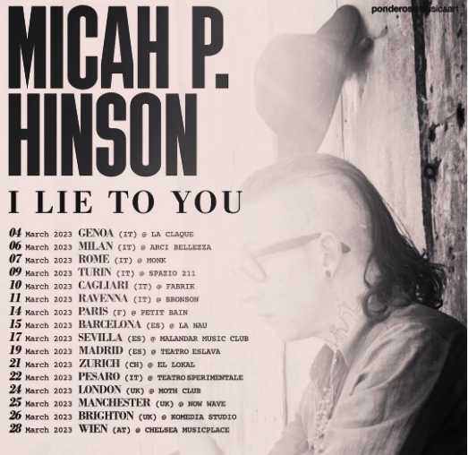 Micah P Hinson presentará sus nueva canciones en una gira que incluye tres citas peninsulares