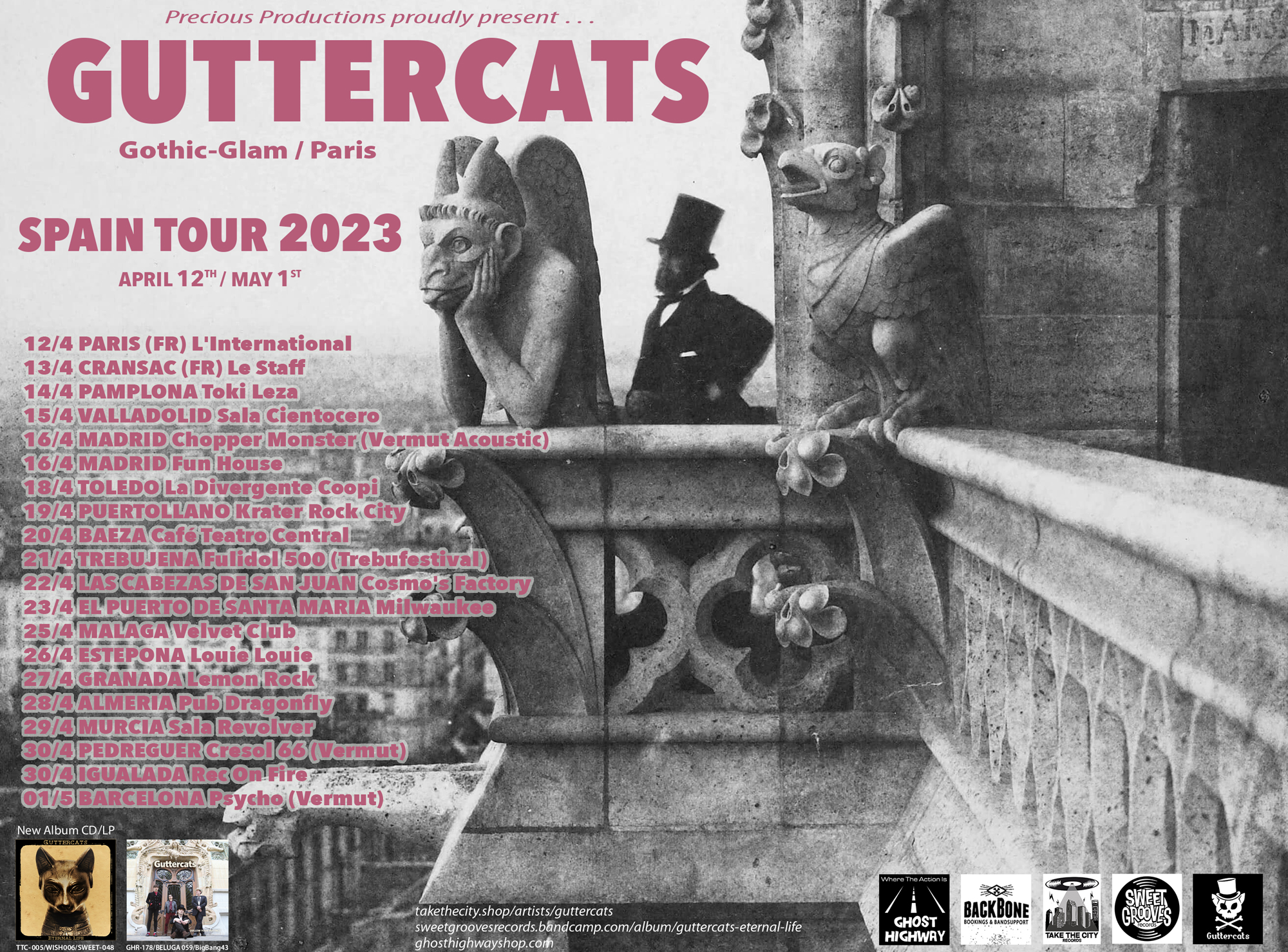 Guttercats - Gira España 2023