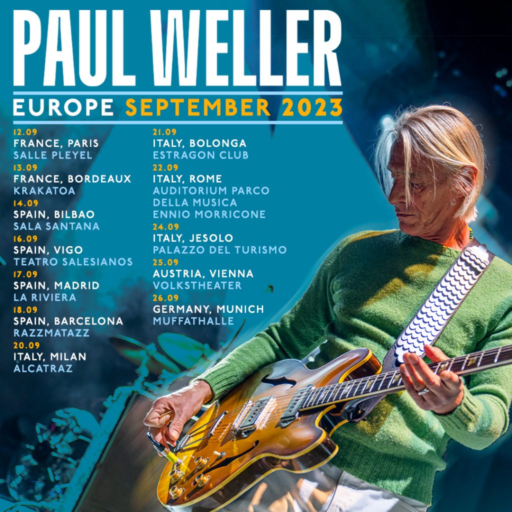 Paul Weller confirma cuatro visitas por España en Septiembre