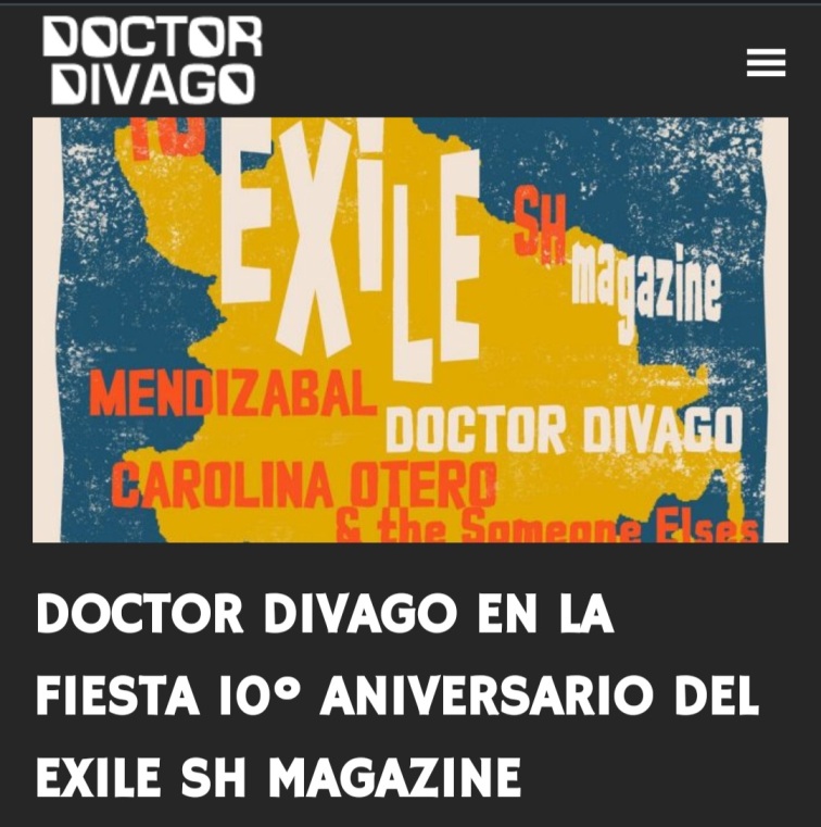 DOCTOR DIVAGO EN LA FIESTA 10º ANIVERSARIO DEL EXILE SH MAGAZINE