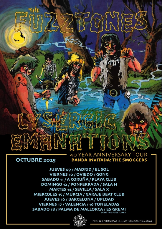 The fuzztones/The Smoggers - Gira España 2025