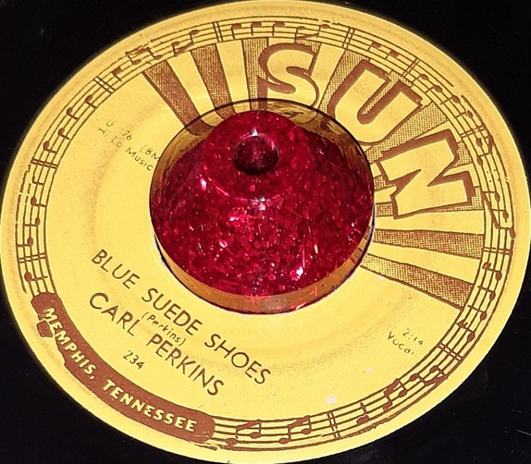 Single 'Blue Suede Shoes'.